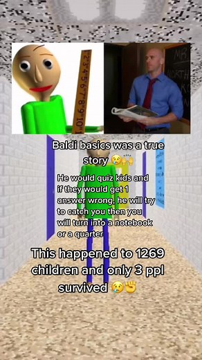 Sad story 😔✊ #fyp #4u #baldisbasics | baldi basics based true story