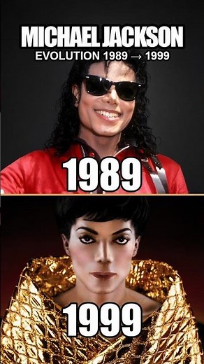 Michael Jackson’s Evolution: 1989 - 1999 👑✨ #Shorts