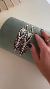 Beaded Earrings PATTERN, Metal Triangle Base With Fringe, Earrings DIY, Tutorial, PDF - Etsy