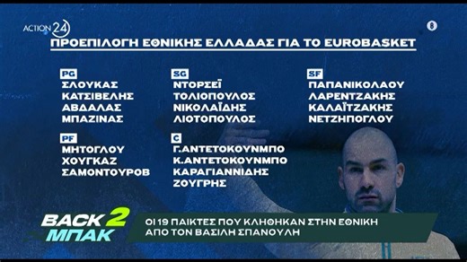 Εθνική μπάσκετ: Οι 19 παίκτες που κλήθηκαν στην Εθνική ομάδα για το EuroBasket 2025 από τον Βασίλη Σπανούλη