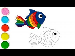 Fish Drawing, Painting & Coloring For Kids and Toddlers_ Kids Art
