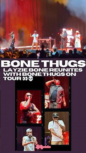 Layzie Bone joined Bone Thugs-N-Harmony on stage in Cleveland and the crowd went crazy 🔥 #bonethugs