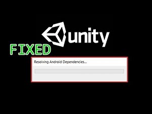 Unity Resolving Android Dependencies stuck ✅ [ FIXED ]