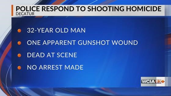 Man killed in Decatur Christmas Day shooting