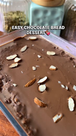 Easy Chocolate Bread Dessert 🍫