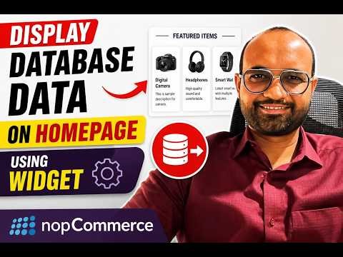 Display Admin Data on Frontend in nopCommerce (Widget Tutorial)