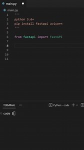 242K views · 2.2K reactions | FastAPI in 30 seconds #python #programming #softwareengineer | Thom Code | Facebook