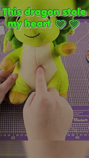 This Dragon Is TOO Cute 😭🌱 | Flamecraft Plush Dragon Unboxing #Shorts