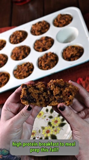 Cassie Hood | Protein Deficient Vegan on Instagram: "Going on year 3 of trying to convince everyone to use TVP in muffins ☺️ ✨ Spread the good word of TVP by sharing this! ✨ Save this recipe for next the next time you need an easy high protein breakfast! ✨ Follow or check out the link in the bio for more high protein recipes and ideas! High Protein TVP Pumpkin Craisin Muffins Recipe makes 12 servings Nutrition info per serving: Calories: 211kcal | Carbohydrates: 28g | Protein: 11g | Fat: 5g | Fi