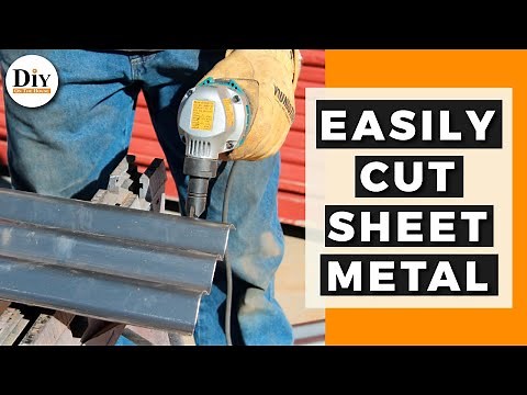 Fastest Way to Cut Metal Roofing - Cutting Metal Like Butter with a Nibbler