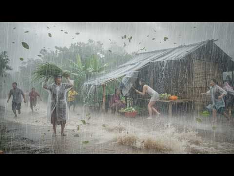 THIS Storm Feels Unreal 🌧️ Indonesia Rainstorm with Heavy Rain & Wind for Deep Sleep | cure Insomnia