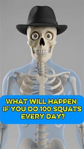 What Happens If You Do 100 Squats Daily? 😱 #shorts