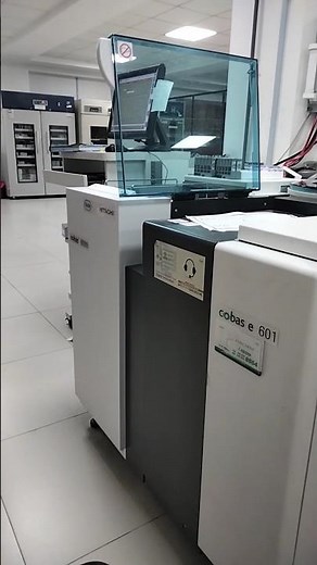 intro of Roche Cobas E-601 ECLIA laboratory analyzer