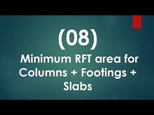 08- How to make an Excel sheet - Minimum RFT. area for Columns+Footings+Slabs