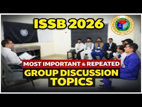 ISSB Group discussion Most Important & Repeated Topics | Pak Army Navy PAF ISSB Group discussion