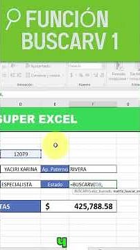 🟣 BUSCARV Mini Tutorial💻#excel #exceltips #excelhacks #office #buscarv #baseddata #shorts