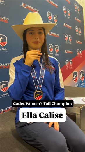 Ella is back to her winning ways! | USA Fencing