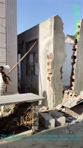 Building Demolition: Taking Down a Concrete Wall Safely
