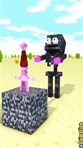Steve vs zombie sword ⚔️ magic
