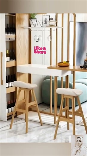 Small Side Bar Counter Design For Your Home 🍾🍺🍷 #organizer #home #shorts #bar #counter #trending