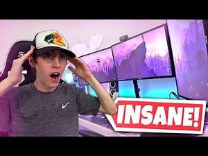 My *NEW* ULTIMATE Gaming/Streaming Setup Tour 🤯 (TRIPLE MONITORS!)