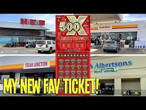 500X CHALLENGE 💰 4 STORES ►12 TICKETS ►$$$ WINNERS 🔴 $240 TEXAS LOTTERY Scratch Offs