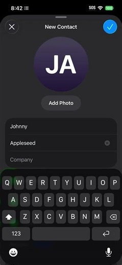 How to Add a Contact in Apple Contacts #shorts