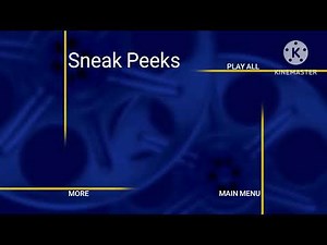 Disney Sneak Peeks Menu Template (2005-2008)
