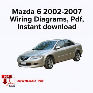Mazda 6 2002-2007 Wiring Diagrams, Pdf, Instant Download - Etsy