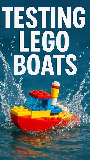 Can Lego Boats Survive Water or do they sink #testing #survive #lego #lego #testing # #fypviralシ