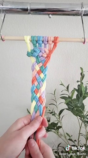 How to Make a 6-Strand Rainbow Macrame Braid for DIY Crafts