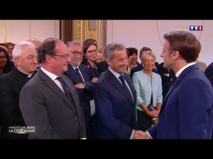 Investiture : Emmanuel Macron salue Nicolas Sarkozy et François Hollande