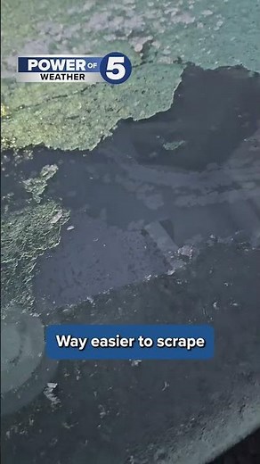 The easiest way to scrape ice off your windshield