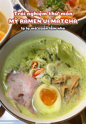 Khám Phá Mỳ Ramen Vị Matcha Tại San Ramen Đà Nẵng