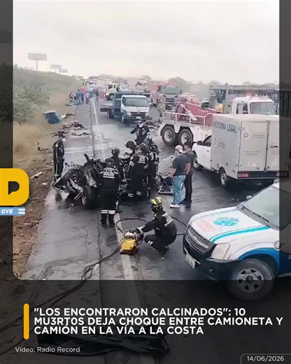 Una tragedia en la vía a la Costa dejó 10 personas fall3c1das este día a la altura de Zapotal. Una camioneta que transportaba varios pasajeros impactó frontalmente contra un camión. La v1ol3ncia del choque provocó el 1nc3ndio de ambos vehículos, atrapando a las víctimas en las llamas. Las autoridades se encuentran en el lugar atendiendo la emergencia.