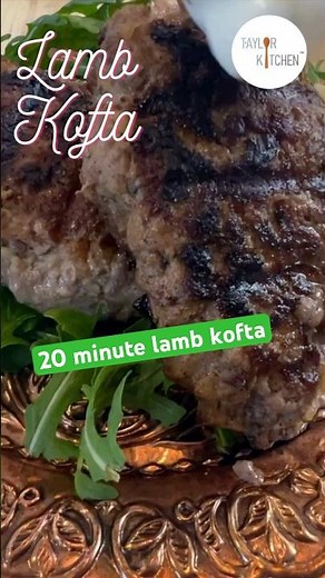 20 Minute Lamb Kofta Recipe with Yogurt Sauce