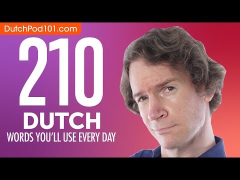 210 Dutch Words You'll Use Every Day - Basic Vocabulary #61
