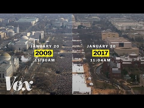 Barack Obama vs. Donald Trump: inaugural crowds