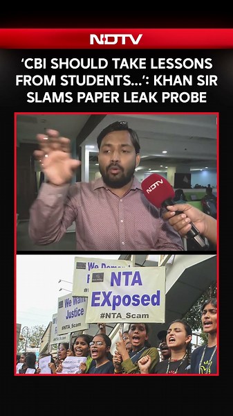 'CBI Should Take Lessons From Students...': Khan Sir Slams NEET Paper Leak Probe
