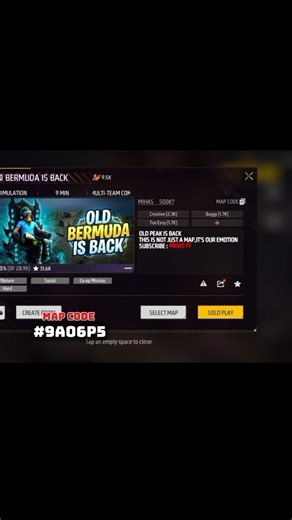 Old Bermuda map code 🥺 #freefire #shots #viral