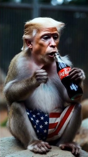 Trump Eating Lay's and Drink Coca cola 🥤