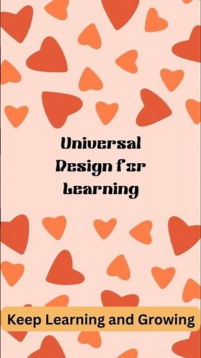 Universal Design for Learning (UDL) #universaldesign #instructionaldesign #learningtheories #IDs