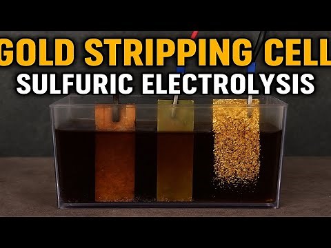 Gold Recovery with Stripping Cell – Sulfuric Acid Electrolysis from Iron, Brass, Copper