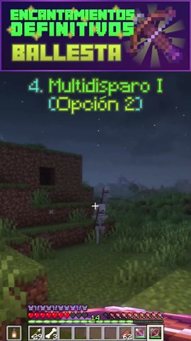 Ballesta perfecta | Encantamientos definitivos para la Ballesta | Mejores encantamientos #minecraft #minecraftbuild #minecraftjava #minecraftbedrock #minecraftmemes #gaming