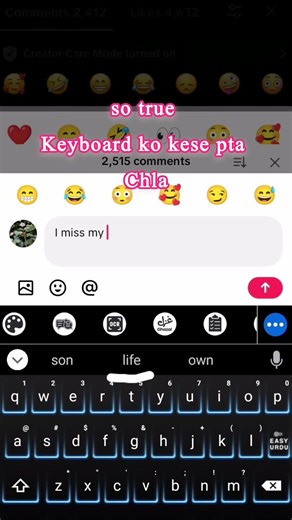 i miss my life keyboard experiment #quotes #foryou #imissmylife