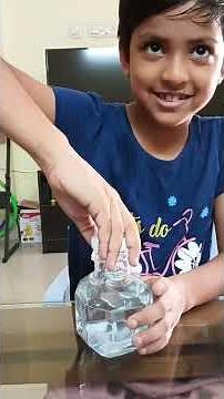 mesmerizing blue bottle experiment at home// colour changing science magic experiment