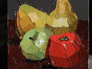 块面的水果该如何画？