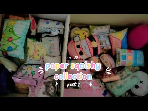 My paper squishy collection (part 1) #papersquishycollection#papersquishy#diy#crafts