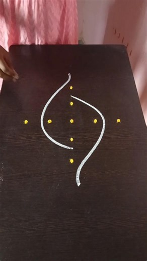 Easy kolam designs for daily use #shorts #shortsfeed #muggulu #kolam #kolamdesigns #rangoli #muggu