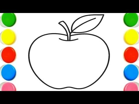 Learn Colors with Apples | Drawing & Coloring for Kids 🍎